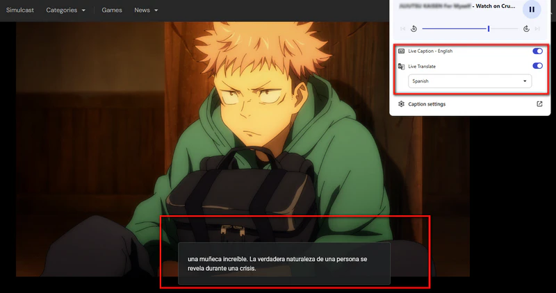crunchyroll bilingual sub