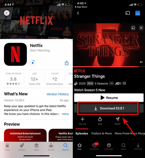 download stranger things on phone