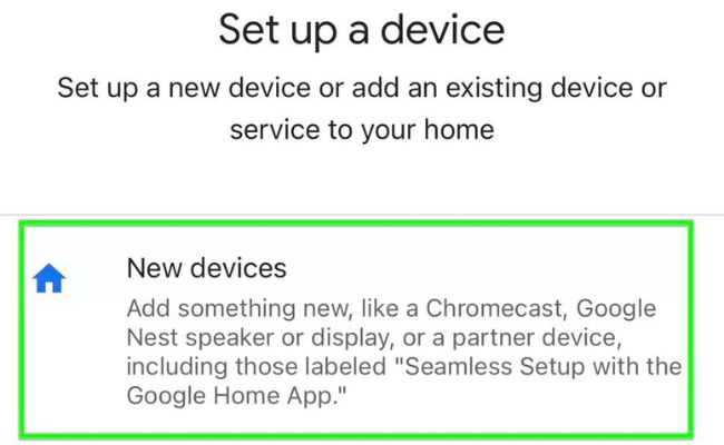 new device