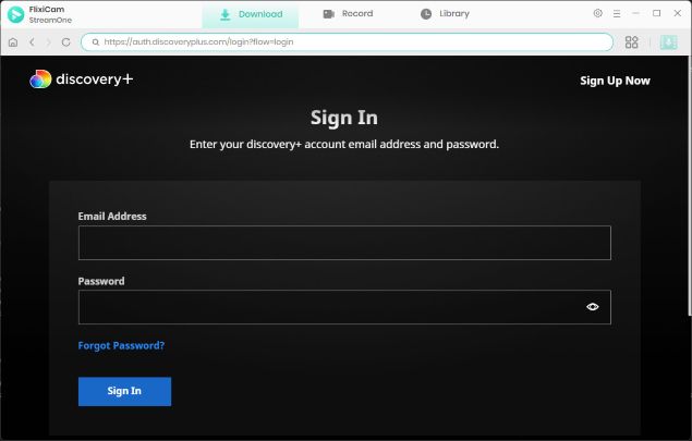 Log into discovery+
