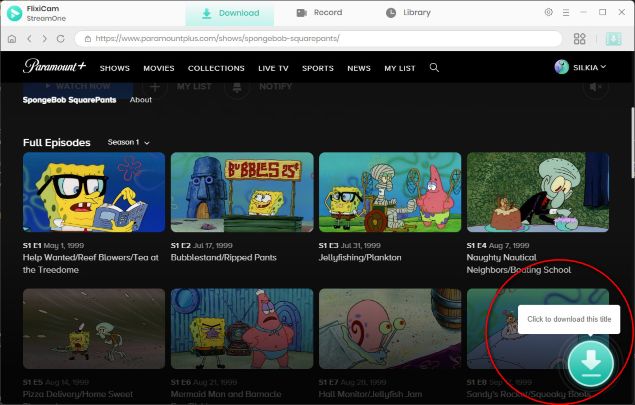download button
