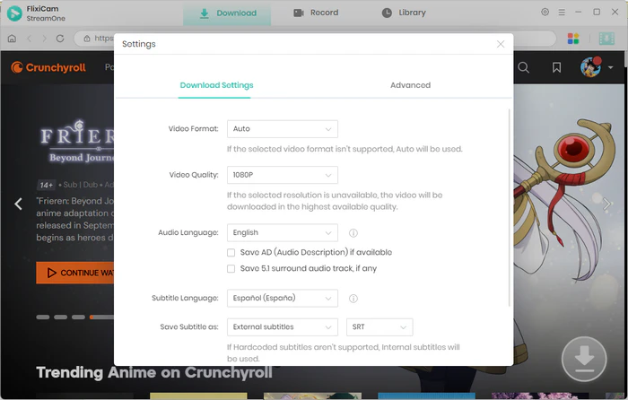 crunchyroll subtitle spanish