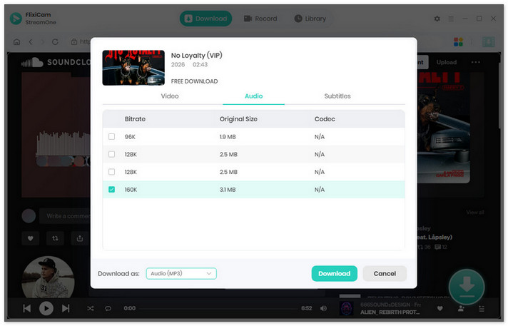 free download soundcloud music to mp3