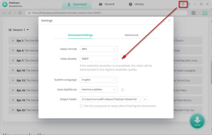 general settings
