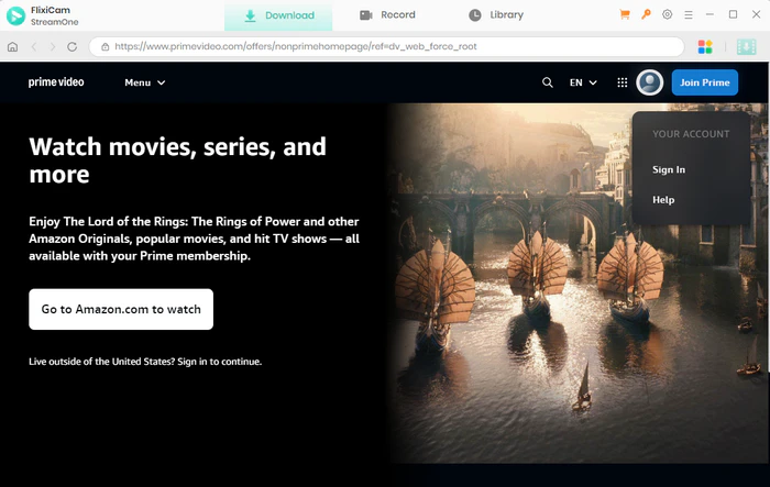 log in amazon