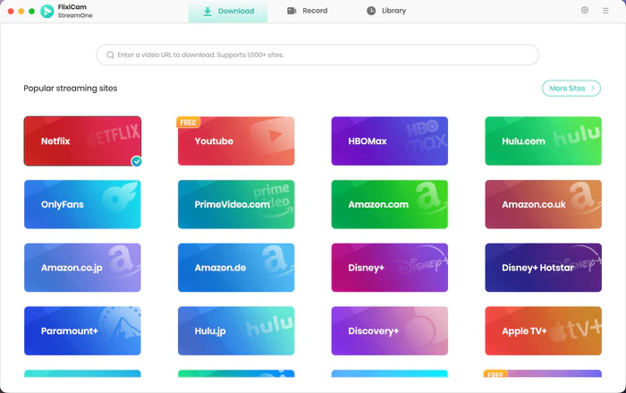 flixicam streamone interface