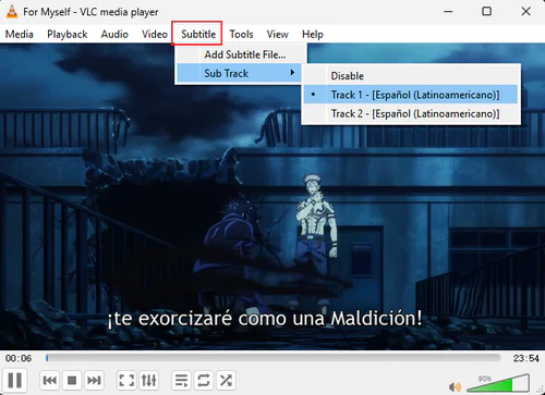 play crunchyroll on vlc