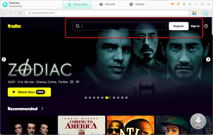 search tubi