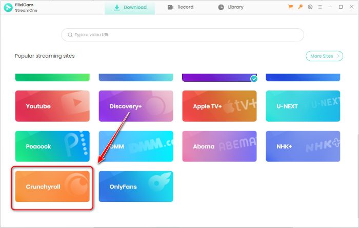 select crunchyroll