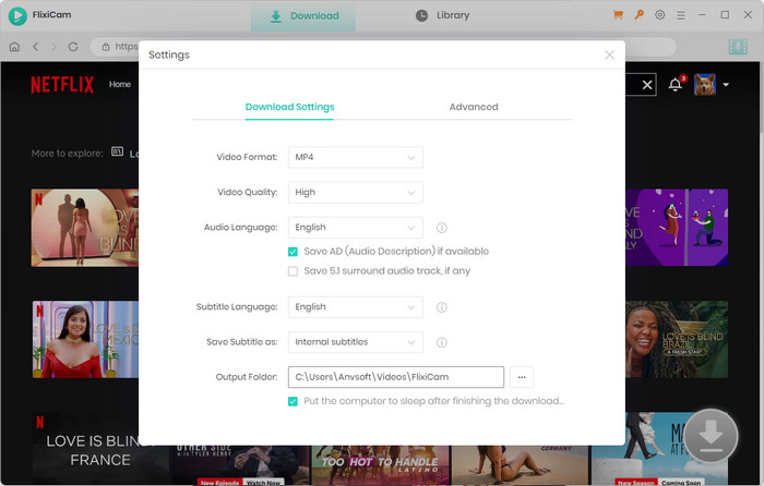 customize netflix settings